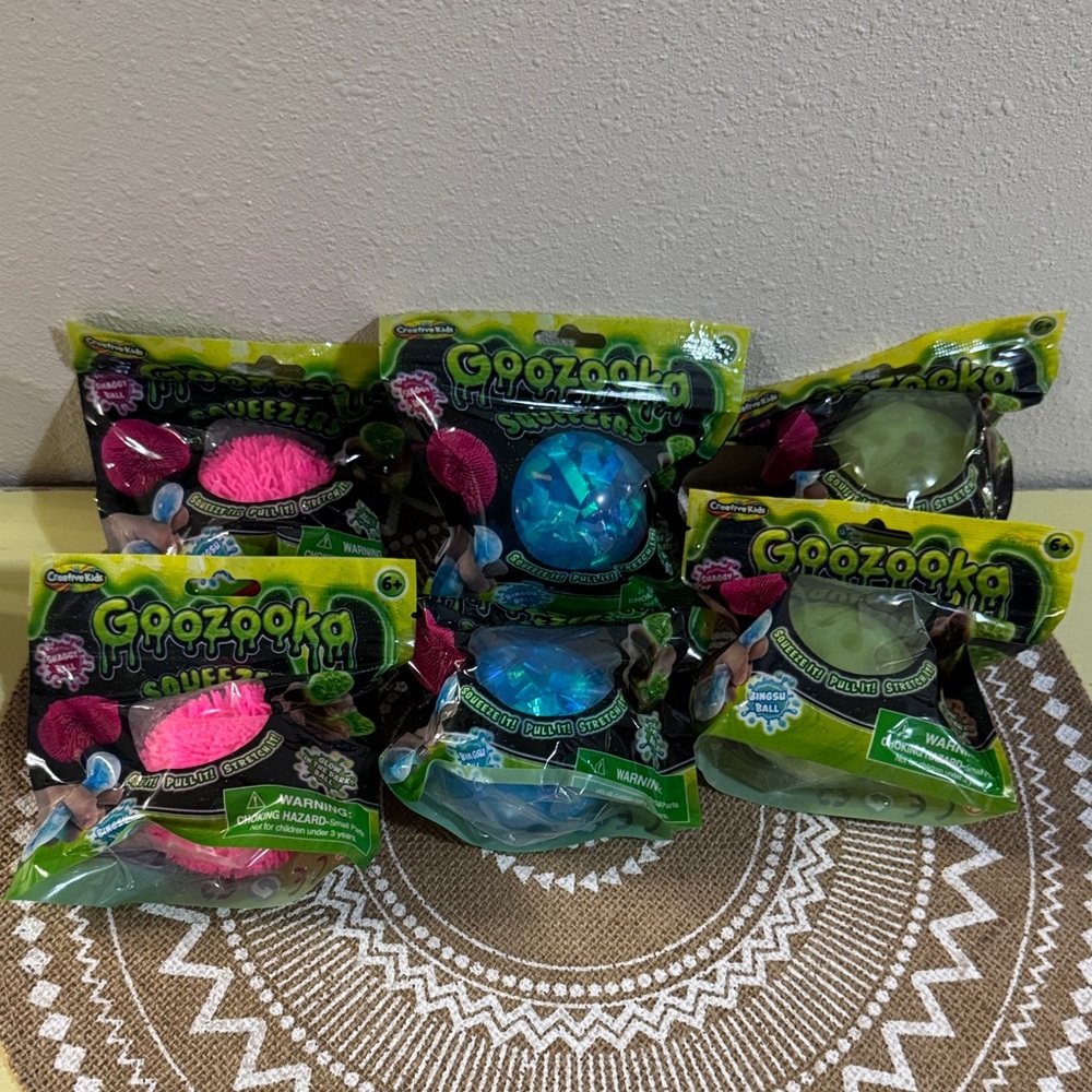 Goozooka Creative Kids Squeezy Balls Set of 6 great for adults too!